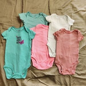 Bundle Of Baby Girl Onsies‎ Size 3 Months